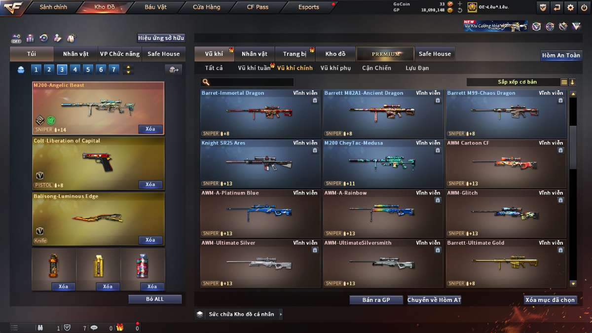 shop acc cf uy tin gia re